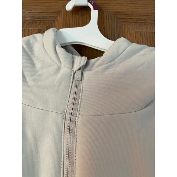 Sold All in Motion Cream Softshell Fleece Jacket Size 5XL PTP 35” Length 33” - Picture 5 of 11